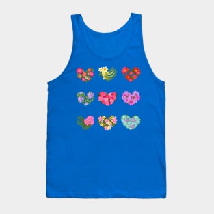 heart shaped flowers Tank Top